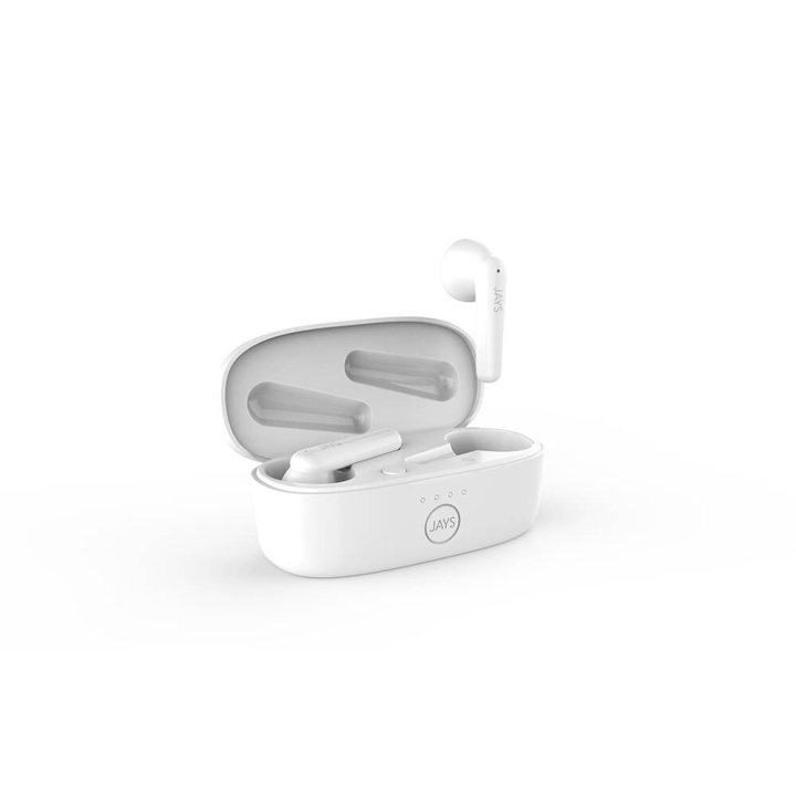 JAYS Headphone t-Six TWS True Wireless In-Ear White in the group HOME ELECTRONICS / Audio & Picture / Headphones & Accessories / Headphones at TP E-commerce Nordic AB (C04877)