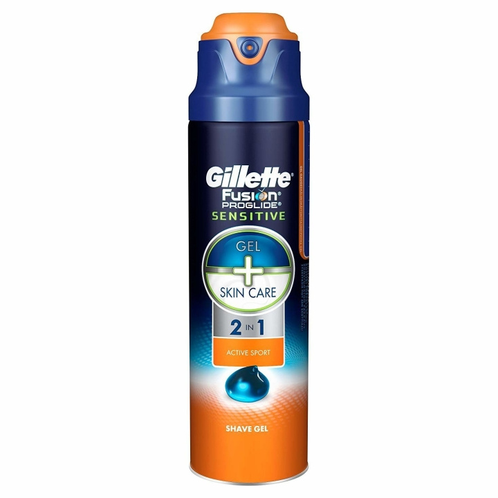 Gillette Fusion Sensitive Shave Gel Active Sport 170ml in the group BEAUTY & HEALTH / Hair & Styling / Shaving & Trimming / Razors & Accessories at TP E-commerce Nordic AB (C04887)