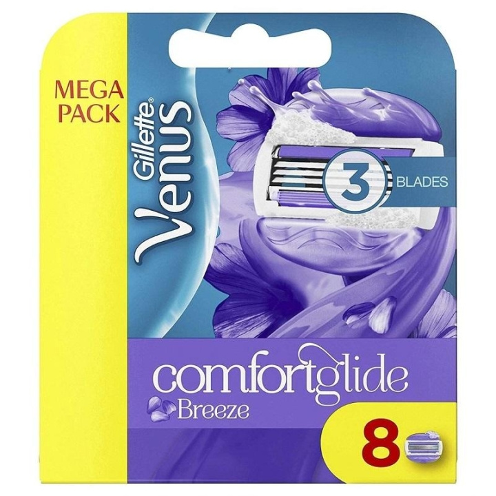 Gillette Venus Comfortglide Breeze Blades 8-pack in the group BEAUTY & HEALTH / Hair & Styling / Shaving & Trimming / Razors & Accessories at TP E-commerce Nordic AB (C04916)