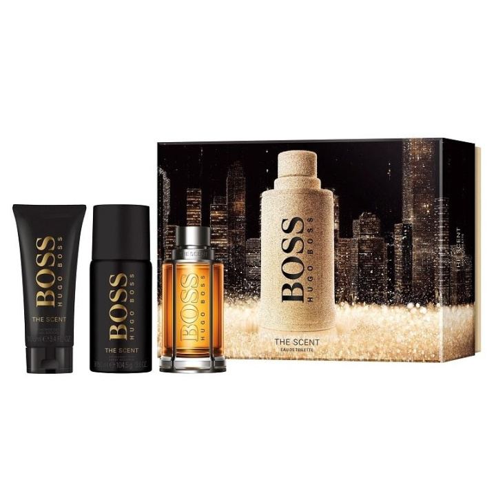Giftset Boss The Scent Edt 100ml + Deo 150ml + Shower Gel 100ml in the group BEAUTY & HEALTH / Fragrance & Perfume / Perfumes / Perfume for him at TP E-commerce Nordic AB (C04919)