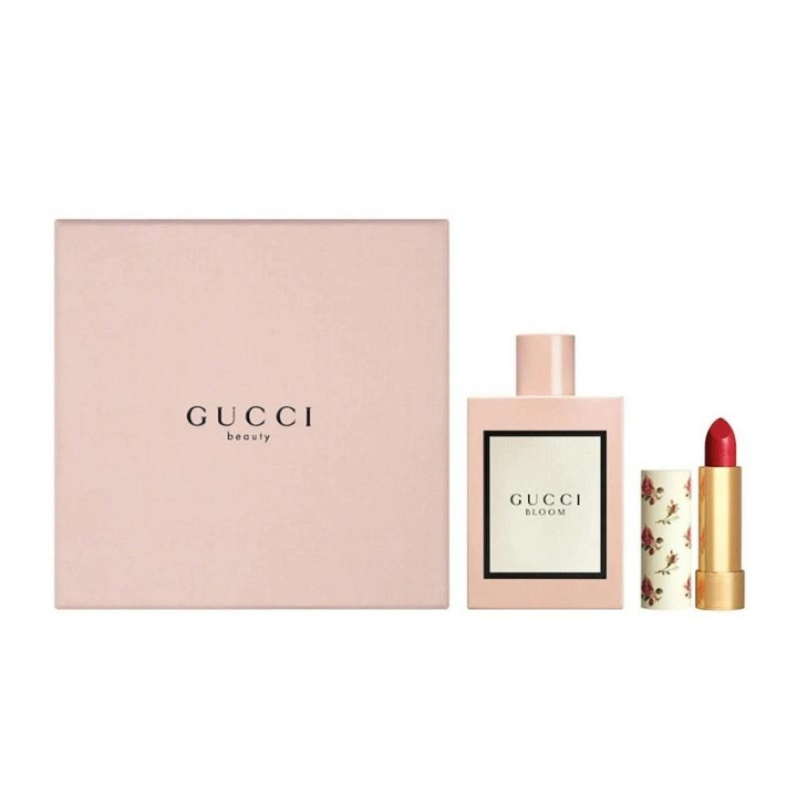 Giftset Gucci Bloom Edp 100ml + Gucci 25 Goldie Red Lipstick in the group BEAUTY & HEALTH / Fragrance & Perfume / Perfumes / Perfume for her at TP E-commerce Nordic AB (C04946)