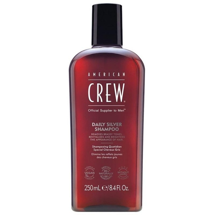 American Crew Daily Silver Shampoo 250ml in the group BEAUTY & HEALTH / Hair & Styling / Hair care / Hair Dye / Silver shampoo at TP E-commerce Nordic AB (C04963)