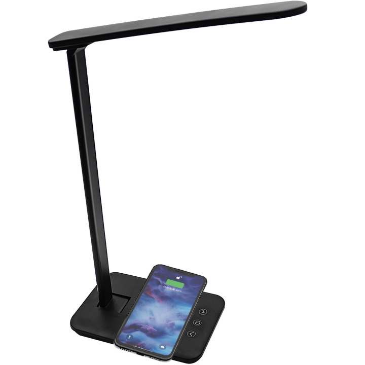 Skrivbordslampa med QI-laddnin in the group SMARTPHONE & TABLETS / Chargers & Cables / Wireless Qi chargers at TP E-commerce Nordic AB (C04976)