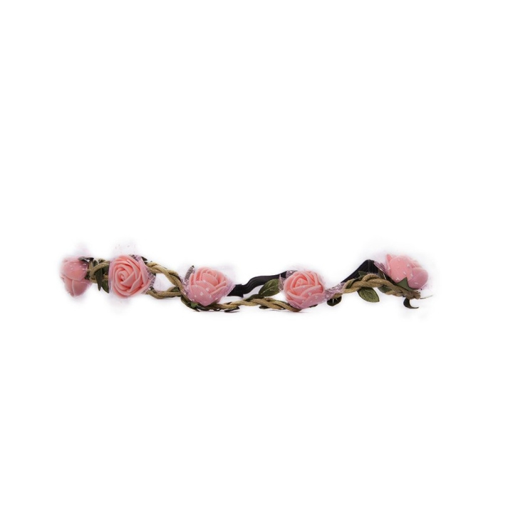 Hårband Blomster - Apricot in the group BEAUTY & HEALTH / Hair & Styling / Hair accessories at TP E-commerce Nordic AB (C05044)