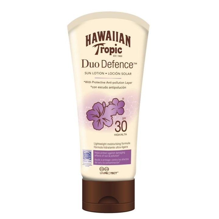 Hawaiian Tropic DuoDefence Lotion SPF30 180ml in the group BEAUTY & HEALTH / Skin care / Tanning / Sunscreen at TP E-commerce Nordic AB (C05068)