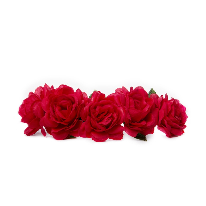 Hårband Blomkrans - Red in the group BEAUTY & HEALTH / Hair & Styling / Hair accessories at TP E-commerce Nordic AB (C05091)