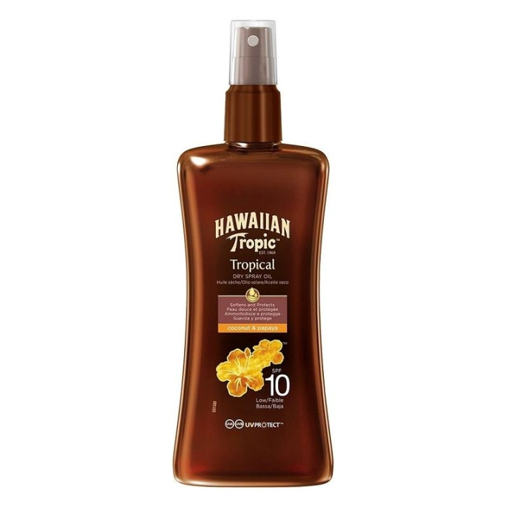 Hawaiian Tropic Protective Dry Spray Oil SPF10 200ml in the group BEAUTY & HEALTH / Skin care / Tanning / Sunscreen at TP E-commerce Nordic AB (C05116)