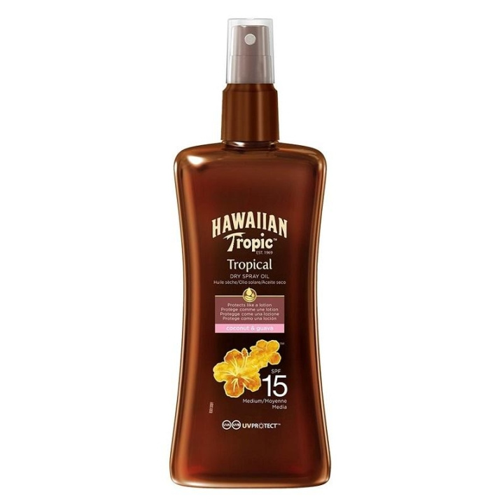 Hawaiian Tropic Protective Dry Spray Oil SPF15 200ml in the group BEAUTY & HEALTH / Skin care / Tanning / Sunscreen at TP E-commerce Nordic AB (C05118)