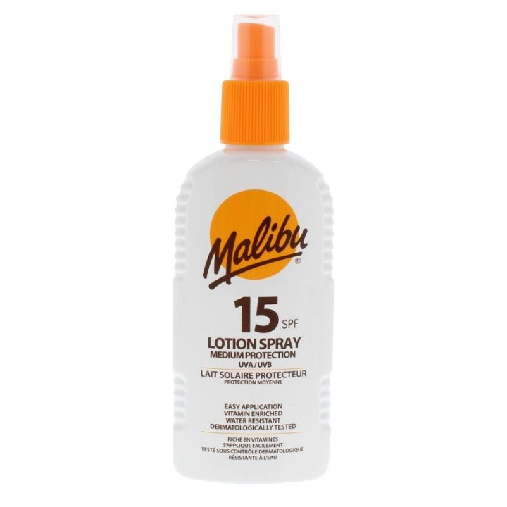 Malibu Lotion Spray SPF15 200ml in the group BEAUTY & HEALTH / Skin care / Tanning / Sunscreen at TP E-commerce Nordic AB (C05144)