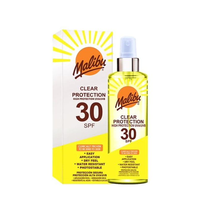 Malibu Clear Protection Spray SPF30 250ml in the group BEAUTY & HEALTH / Skin care / Tanning / Sunscreen at TP E-commerce Nordic AB (C05173)