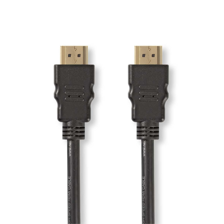 Nedis High Speed HDMI™ Cable with Ethernet | HDMI™ Connector | HDMI™ Connector | 1080p@60Hz | 10.2 Gbps | 2.00 m | Round | PVC | Black | Tag in the group HOME ELECTRONICS / Cables & Adapters / HDMI / Cables at TP E-commerce Nordic AB (C05221)