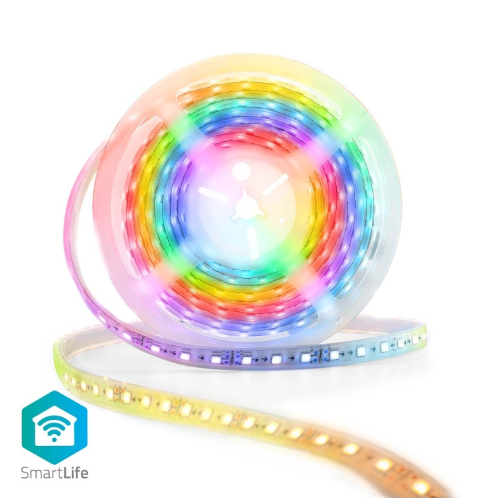 Nedis SmartLife LED Strip | Wi-Fi | Multi Colour | 5.00 m | IP65 | 2700 K | 960 lm | Android™ / IOS in the group HOME ELECTRONICS / Lighting / LED strips at TP E-commerce Nordic AB (C05245)