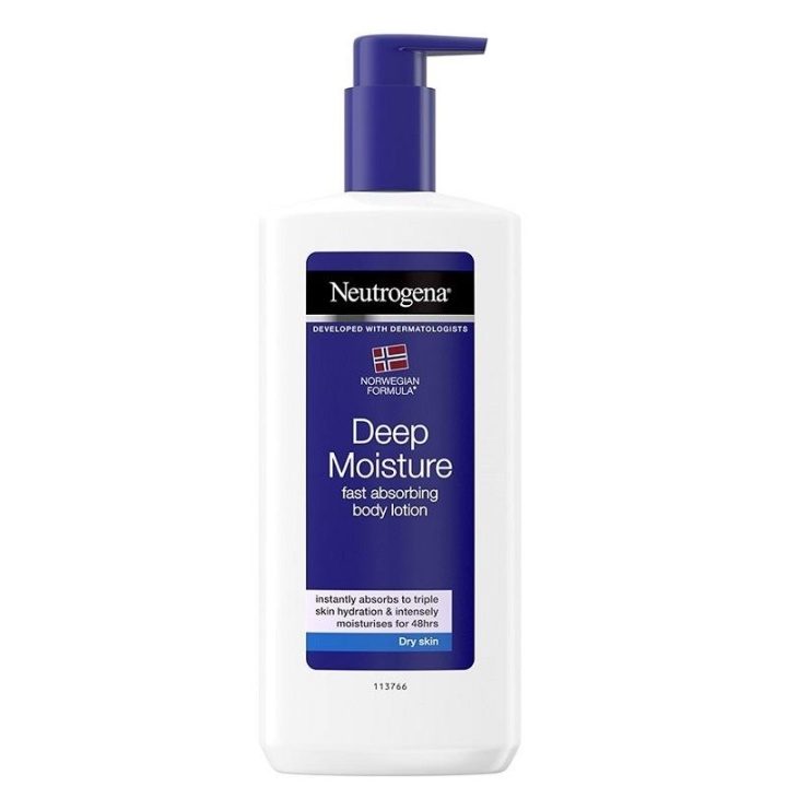 Neutrogena Norwegian Formula Deep Moisture Fast Absorbing Body Lotion 400ml in the group BEAUTY & HEALTH / Skin care / Body health / Body lotion at TP E-commerce Nordic AB (C05408)