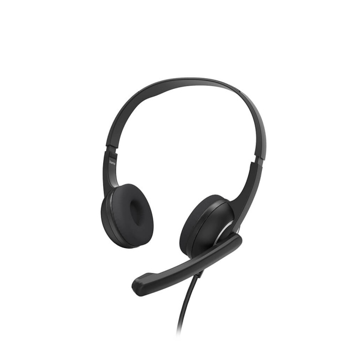 Hama Headset PC Office Stereo On-Ear HS-P150 V2 Black in the group COMPUTERS & PERIPHERALS / Computer accessories / Headset at TP E-commerce Nordic AB (C05443)