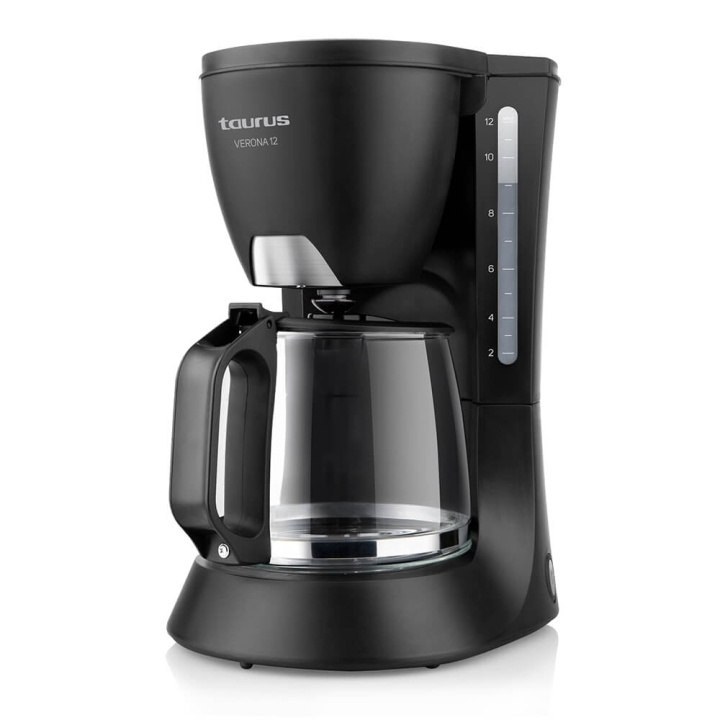 Taurus Coffee Maker 12 Cups Black in the group HOME, HOUSEHOLD & GARDEN / Household appliances / Coffee makers and accessories / Drip coffee makers at TP E-commerce Nordic AB (C05462)