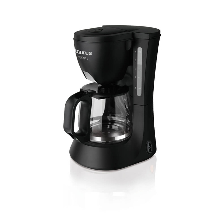 Taurus Coffee Maker 6 Cups Black in the group HOME, HOUSEHOLD & GARDEN / Household appliances / Coffee makers and accessories / Drip coffee makers at TP E-commerce Nordic AB (C05463)