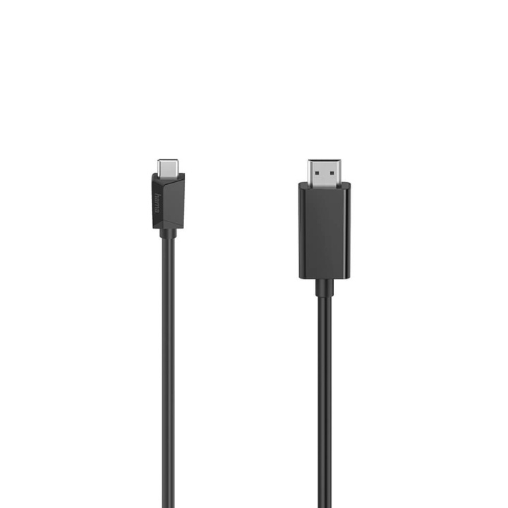 Hama Cable USB-C - HDMI Ultra-HD 4K 1.5m Black in the group COMPUTERS & PERIPHERALS / Computer cables / USB / USB-C at TP E-commerce Nordic AB (C05521)