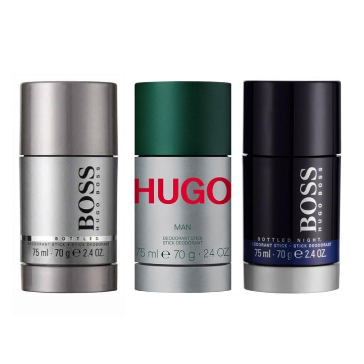 3-pack Hugo Boss Deostick Bottled + Hugo Man + Bottled Night 75ml in the group BEAUTY & HEALTH / Fragrance & Perfume / Deodorants / Deodorant for women at TP E-commerce Nordic AB (C05624)