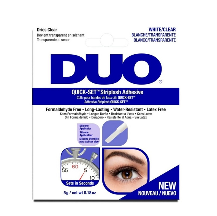 Ardell DUO Quick-Set Brush-On Lash Adhesive Clear 5g in the group BEAUTY & HEALTH / Makeup / Eyes & Eyebrows / False eyelashes at TP E-commerce Nordic AB (C05673)