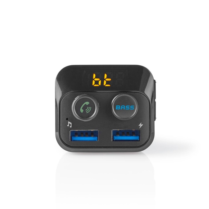 Car FM Transmitter | Hands free calling | LED Screen | Bluetooth® | Bass boost | Black in the group CAR / Car audio & Multimedia / FM-transmitters at TP E-commerce Nordic AB (C06045)