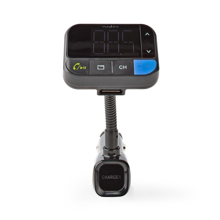 Car FM Transmitter | Hands free calling | LED Screen | Bluetooth® | Bass boost | Google Assistant / Siri | Black in the group CAR / Car audio & Multimedia / FM-transmitters at TP E-commerce Nordic AB (C06047)
