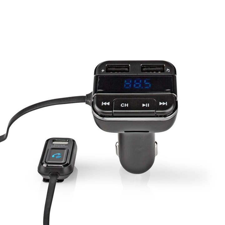 Car FM Transmitter | Hands free calling | LED Screen | Bluetooth® | Google Assistant / Siri | Black / Grey in the group CAR / Car audio & Multimedia / FM-transmitters at TP E-commerce Nordic AB (C06048)