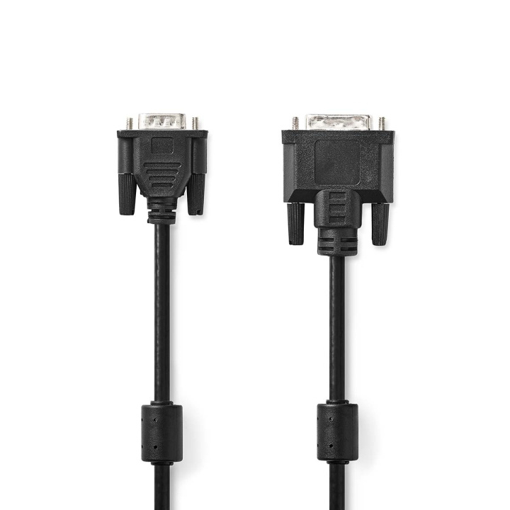DVI Cable | DVI-A 12+5-Pin Male | VGA Male | 1024x768 | Nickel Plated | 2.00 m | Straight | PVC | Black in the group COMPUTERS & PERIPHERALS / Computer cables / DVI / Cables at TP E-commerce Nordic AB (C06058)