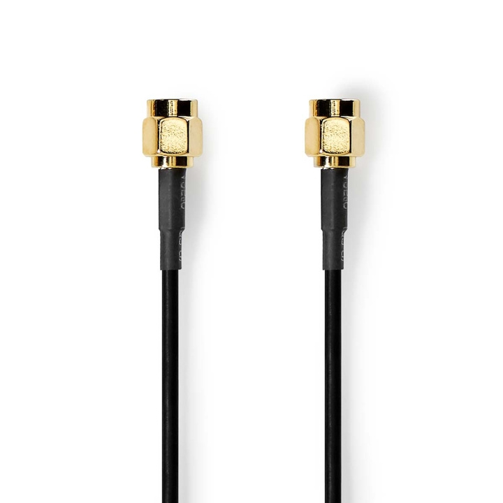 SMA Cable | SMA Male | SMA Male | Gold Plated | 50 Ohm | 1.00 m | Round | PVC | Black in the group COMPUTERS & PERIPHERALS / Computer cables / Network cables / RP-SMA at TP E-commerce Nordic AB (C06061)