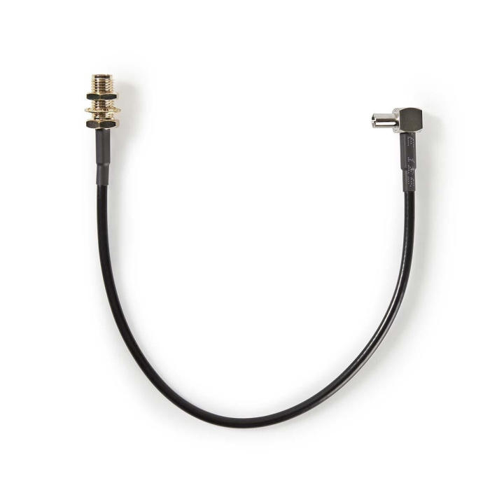 SMA Cable | SMA Female | TS9 | Gold Plated | 50 Ohm | 0.20 m | Round | PVC | Black in the group COMPUTERS & PERIPHERALS / Computer cables / Network cables / RP-SMA at TP E-commerce Nordic AB (C06075)