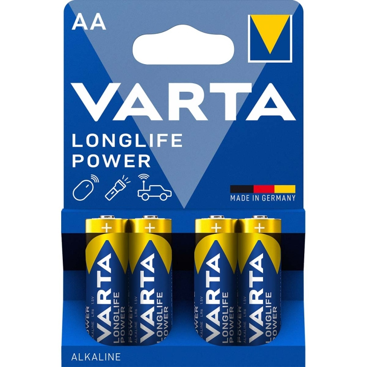 Varta LR6/AA (Mignon) (4906) Battery, 4 pcs. blister alkaline manganese battery, 1.5 V in the group HOME ELECTRONICS / Batteries & Chargers / Batteries / AA at TP E-commerce Nordic AB (C06096)