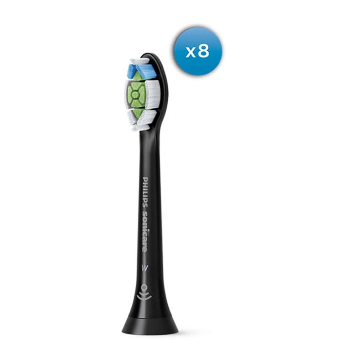 HX6068/13 Sonicare W2 Optimal White Standard sonic toothbrush heads 8-pack Black in the group BEAUTY & HEALTH / Oral care / Accessories for electric toothbrushes at TP E-commerce Nordic AB (C06205)