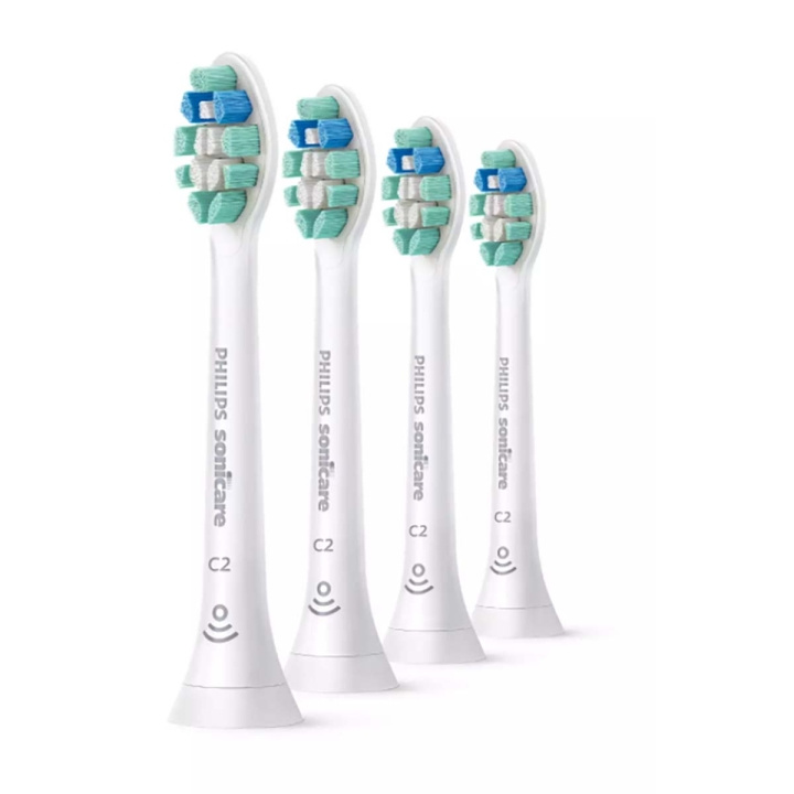 HX9024/10 Replacement Brush Sonicare C2 Optimal Plaque Defence 4-pack White in the group BEAUTY & HEALTH / Oral care / Accessories for electric toothbrushes at TP E-commerce Nordic AB (C06209)