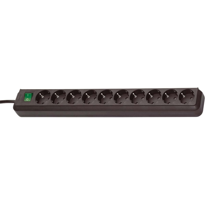 brennenstuhl Extension Socket Eco-Line 10-Way 3.00 m Black - Protective Contact in the group HOME, HOUSEHOLD & GARDEN / Electricity & Lighting / Power strips at TP E-commerce Nordic AB (C06232)
