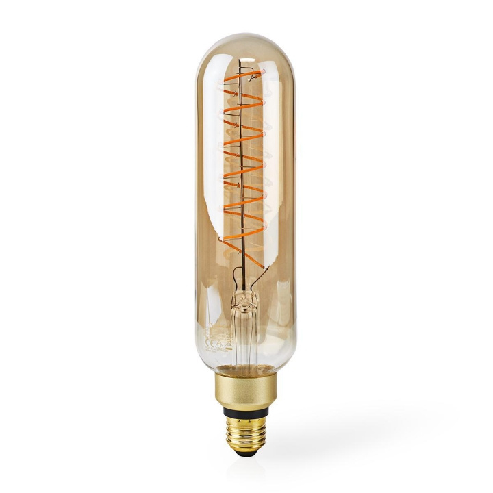 Nedis LED Filament Bulb E27 | T65 | 8.5 W | 600 lm | 2000 K | Dimmable | With Gold Finish | Retro Style | 1 pcs in the group HOME ELECTRONICS / Lighting / LED lamps at TP E-commerce Nordic AB (C06280)