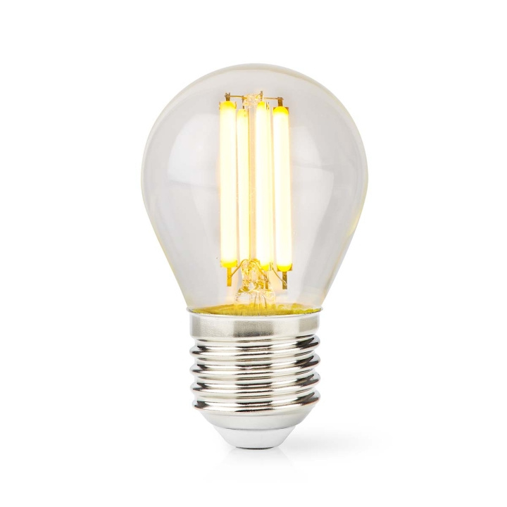 Nedis LED Filament Bulb E27 | G45 | 7 W | 806 lm | 2700 K | Warm White | Retro Style | 1 pcs in the group HOME ELECTRONICS / Lighting / LED lamps at TP E-commerce Nordic AB (C06303)