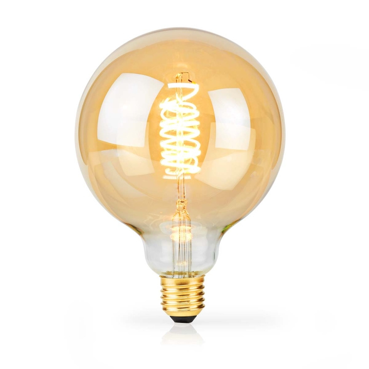 Nedis LED Filament Bulb E27 | G95 | 3.8 W | 250 lm | 2100 K | Dimmable | Extra Warm White | Retro Style | 1 pcs in the group HOME ELECTRONICS / Lighting / LED lamps at TP E-commerce Nordic AB (C06309)