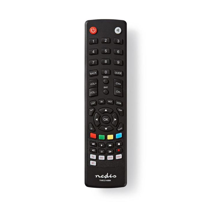 Nedis Universal Remote Control | Preprogrammed | 4 Devices | Amazon Prime / Disney + Button / Memory Buttons / Netflix Button / TV Guide Button / Youtube Button | Infrared | Black in the group HOME ELECTRONICS / Audio & Picture / TV & Accessories / Remote controls at TP E-commerce Nordic AB (C06317)