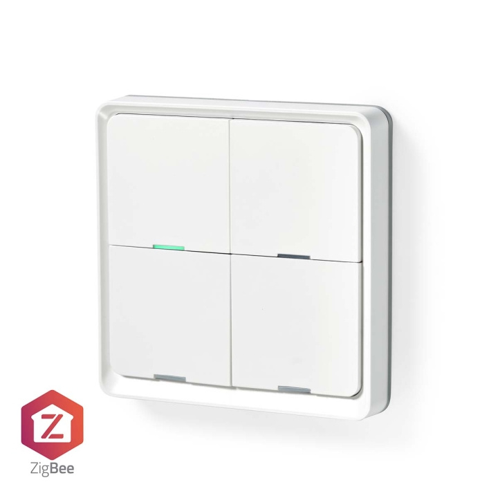 Nedis SmartLife Wall Switch | Zigbee 3.0 | Wall Mount | Android™ / IOS | Plastic | White in the group HOME, HOUSEHOLD & GARDEN / Smart home / Smart home systems at TP E-commerce Nordic AB (C06331)