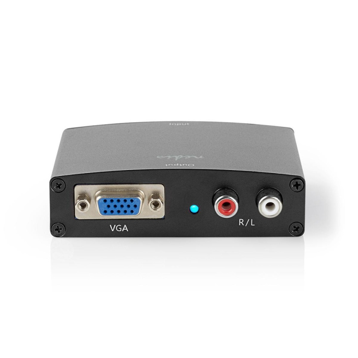 Nedis HDMI™ Converter | HDMI™ Input | VGA Female / 2x RCA Male | 1-way | 1280x768 | 1.65 Gbps | Aluminium | Anthracite in the group HOME ELECTRONICS / Cables & Adapters / HDMI / Adapters at TP E-commerce Nordic AB (C06352)