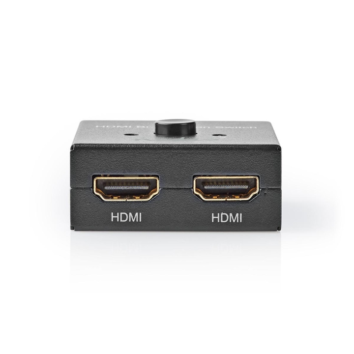 Nedis HDMI™ Switch | 3 port(s) | 1x HDMI™ Input / 2x HDMI™ Input | 1x HDMI™ Output / 2x HDMI™ Output | 4K@60Hz | 6 Gbps | Metal | Anthracite in the group HOME ELECTRONICS / Cables & Adapters / HDMI / Adapters at TP E-commerce Nordic AB (C06364)