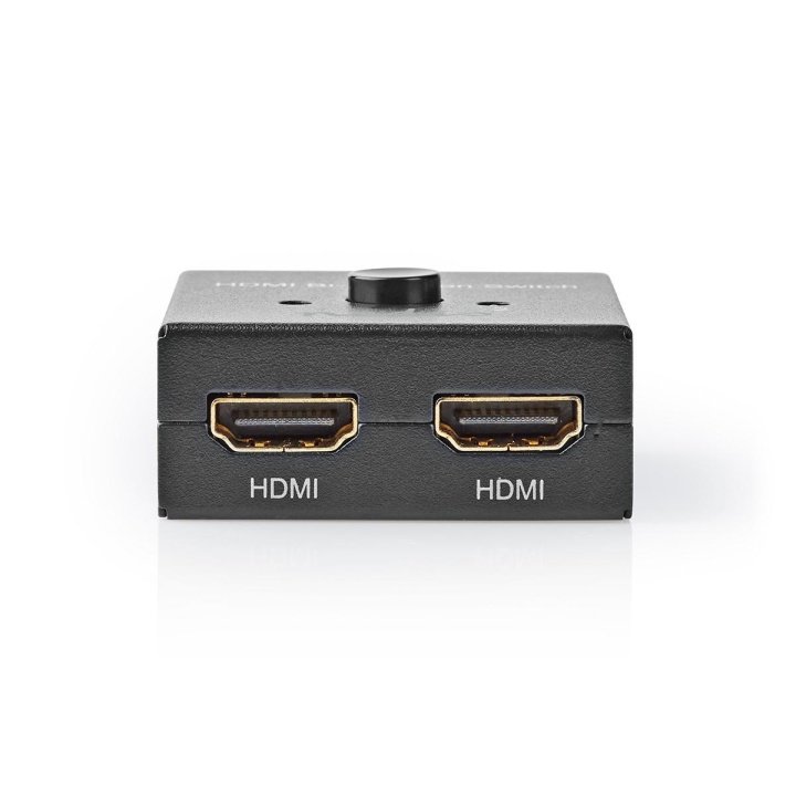 Nedis HDMI™ Switch | 3 port(s) | 1x HDMI™ Input / 2x HDMI™ Input | 1x HDMI™ Output / 2x HDMI™ Output | 4K@60Hz | 6 Gbps | Metal | Anthracite in the group HOME ELECTRONICS / Cables & Adapters / HDMI / Adapters at TP E-commerce Nordic AB (C06364)