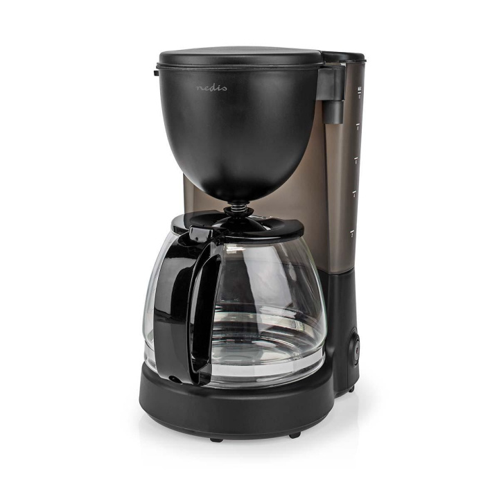 Nedis Coffee Maker | Filter Coffee | 1.25 l | 10 Cups | Keep warm feature | Black in the group HOME, HOUSEHOLD & GARDEN / Household appliances / Coffee makers and accessories / Drip coffee makers at TP E-commerce Nordic AB (C06412)