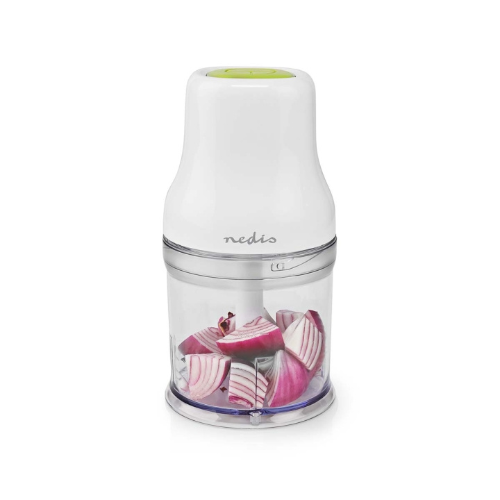 Nedis Food Choppers | 200 W | 0.5 l | Plastic | 1-Speed Setting | White in the group HOME, HOUSEHOLD & GARDEN / Household appliances / Food processor & Kitchen appliances / Kitchen appliances & Accessories at TP E-commerce Nordic AB (C06425)