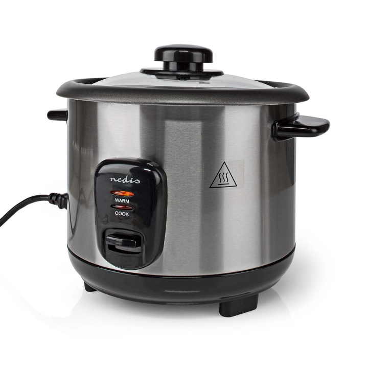 Nedis Rice Cooker | 1 l | 400 W | Non stick coating | Removable bowl | Auto shut-off in the group HOME, HOUSEHOLD & GARDEN / Household appliances / Rice & Egg cooker at TP E-commerce Nordic AB (C06431)