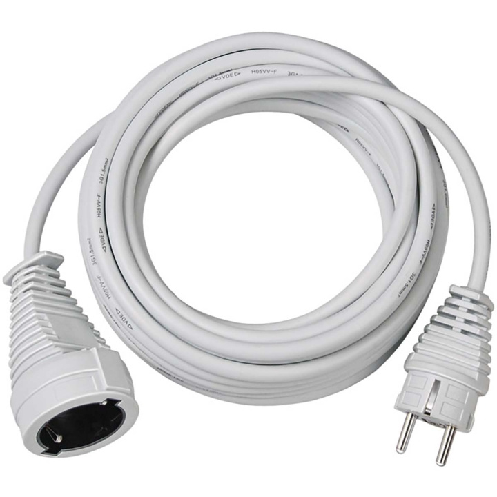 brennenstuhl Power Extension Cable 5.00 m H05VV-F 3G1.5 IP20 White in the group HOME, HOUSEHOLD & GARDEN / Electricity & Lighting / Extension cables at TP E-commerce Nordic AB (C06463)