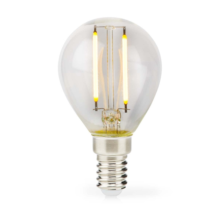 Nedis LED Filament Bulb E14 | G45 | 2 W | 250 lm | 2700 K | Warm White | Retro Style | 1 pcs | Clear in the group HOME ELECTRONICS / Lighting / LED lamps at TP E-commerce Nordic AB (C06526)