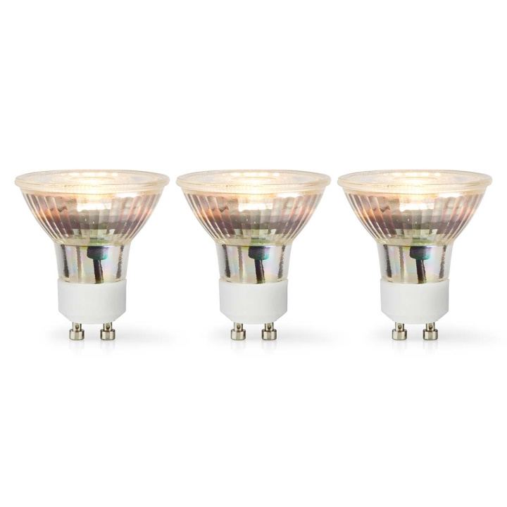 Nedis LED Bulb GU10 | Spot | 4.5 W | 345 lm | 2700 K | Dimmable | Warm White | Retro Style | 3 pcs in the group HOME ELECTRONICS / Lighting / LED lamps at TP E-commerce Nordic AB (C06540)