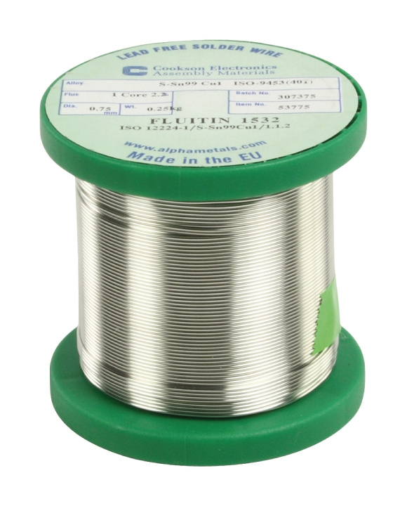 Alpha Solder Wire 0.75 mm 250 g in the group HOME, HOUSEHOLD & GARDEN / Tools / Other tools & Accesories at TP E-commerce Nordic AB (C06581)