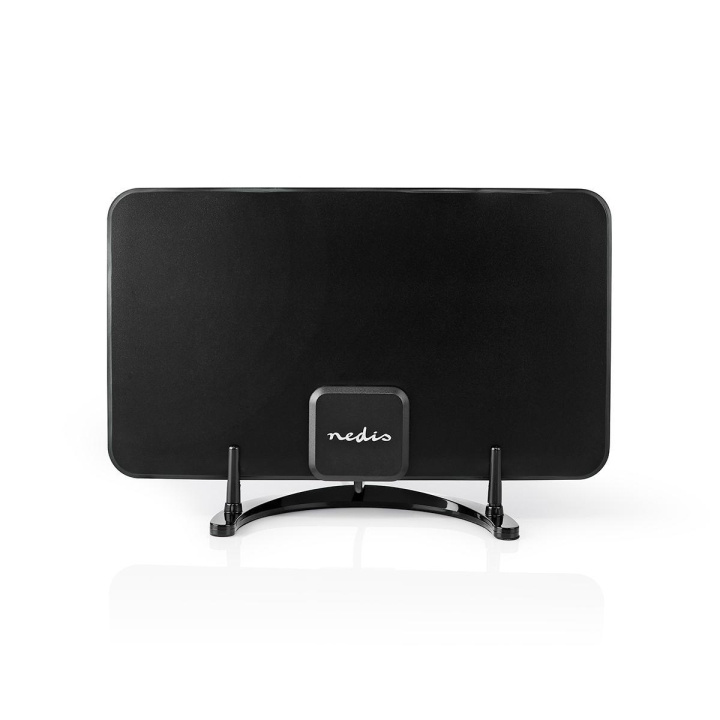 Nedis Indoor HDTV Antenna | Active | FM / UHF / VHF | Reception range: 0-25 km | LTE700 | Gain: 26 dB | ABS | Black in the group HOME ELECTRONICS / Audio & Picture / TV & Accessories / Antennas & Accessories at TP E-commerce Nordic AB (C06590)