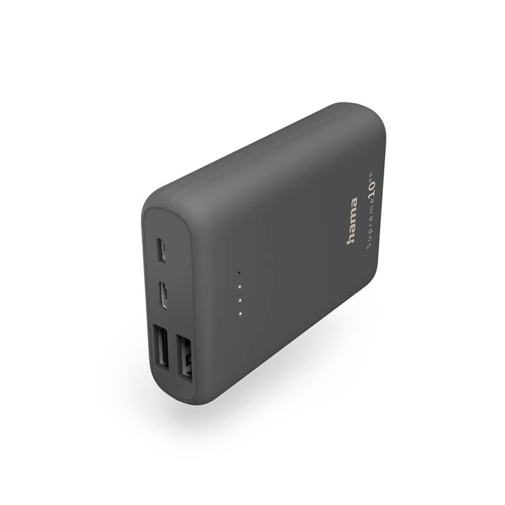 Hama Powerbank Supreme 10HD 10000mAh in the group SMARTPHONE & TABLETS / Chargers & Cables / Powerbanks at TP E-commerce Nordic AB (C06607)